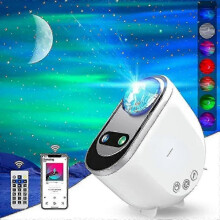 Northern Lights Star Projector, Aurora Projectors Galaxy Star Projector 6 White Noise Starry Sky Moon Lamp js