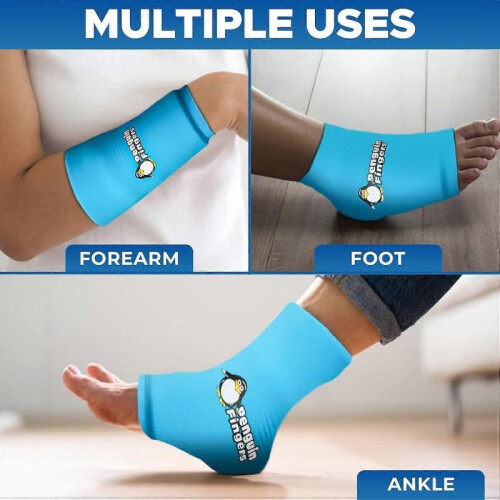Elbow and Ankle Ice Pack for Injuries Reusable, Cold Warm Compression Sleeves for Arm, Ank 1