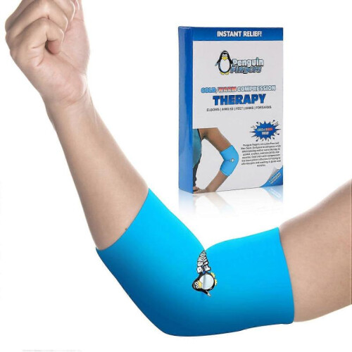 Elbow and Ankle Ice Pack for Injuries Reusable, Cold Warm Compression Sleeves for Arm, Ank