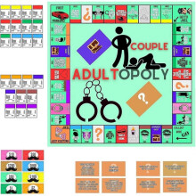 2025 Latest Model Adultopoly Board Game, Couple Adultopoly Board Game, Adults