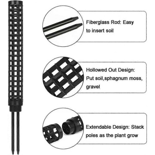 6-Pack Moss Stick for Monstera - Indoor Plants Coconut Moss Pole 2