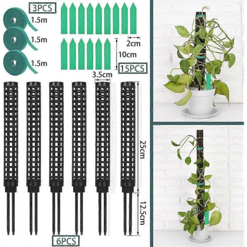 6-Pack Moss Stick for Monstera - Indoor Plants Coconut Moss Pole 1