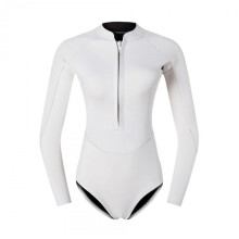 (XL, white) 2025 new 2mm diving suit women's wet suit one-piece swimsuit surfing snorkeling