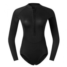 (XS, black) 2025 new 2mm diving suit women's wet suit one-piece swimsuit surfing snorkeling
