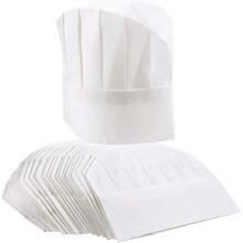 40 Pack Chef Hats for Kids, Adults - Bulk Adjustable Disposable Bakery Hats for
