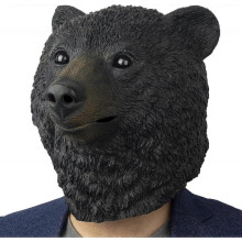 2025 Latest Model Black Bear Mask Wild Animal Latex Full Head Realistic Masks
