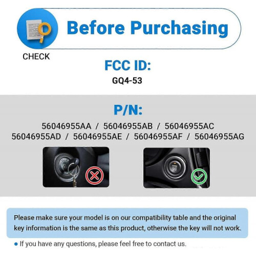 Key Fob Replacement Compatible with 2013-2021 Dodge Ram 1500 2013-2018 Ram 2500 2