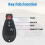 Key Fob Replacement Compatible with 2013-2021 Dodge Ram 1500 2013-2018 Ram 2500 5