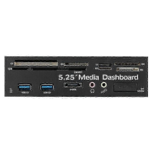 2025  Multi-Function USB 3.0 Hub eSATA Port Internal Card Reader PC Dashboard