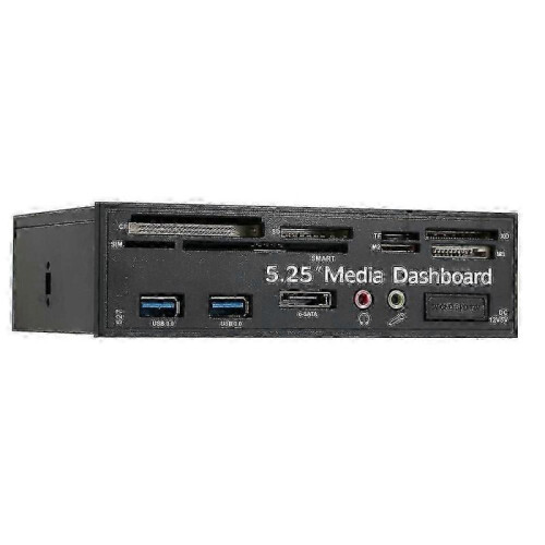 2025  Multi-Function USB 3.0 Hub eSATA Port Internal Card Reader PC Dashboard 2