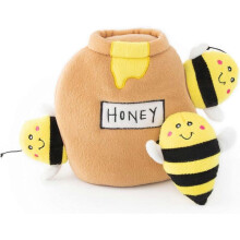 2025 Latest Model Zippy Paws Zippy Burrow Honey Pot Dog Toy Interactive Plush