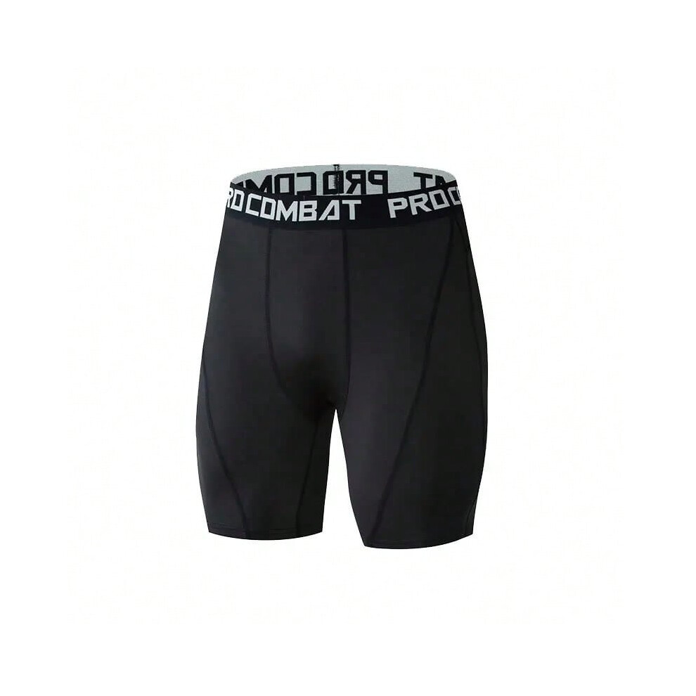 (XL, black) Men Sports Shorts Male Quick Drying Sports Mens Shorts Jogging Fitness Shorts Men Tight Short Pant Men's Running Shorts