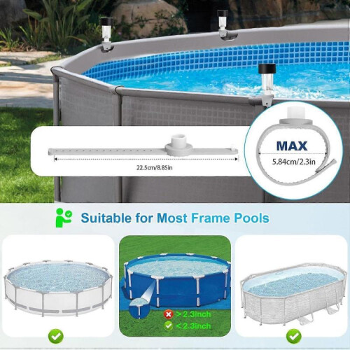 High quality  Pool Lights 6 Pack Solar Outdoor Lights for Framed Above Ground 2
