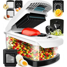 XL Vegetable Chopper 9-in-1 Veggie Chopper with Extra Large Catch Tray, Chopper