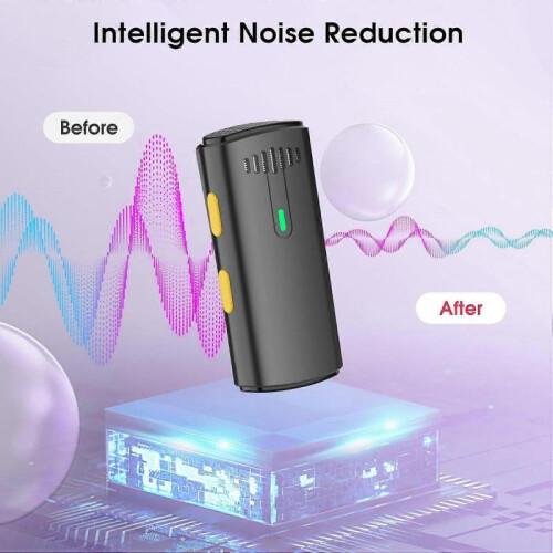 Mini Wireless Microphone for  iPad - Bluetooth Lavalier Lapel Mic for YouTube 2