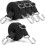 Adjustable Bungee Cords with Hooks Set, 4 Pack 2M Extra Long Flat Elasticity 1