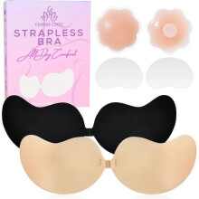 2025 Latest Model  Strapless Bras for Women - Strapless Sticky Bra All Day Stick, Deep V L