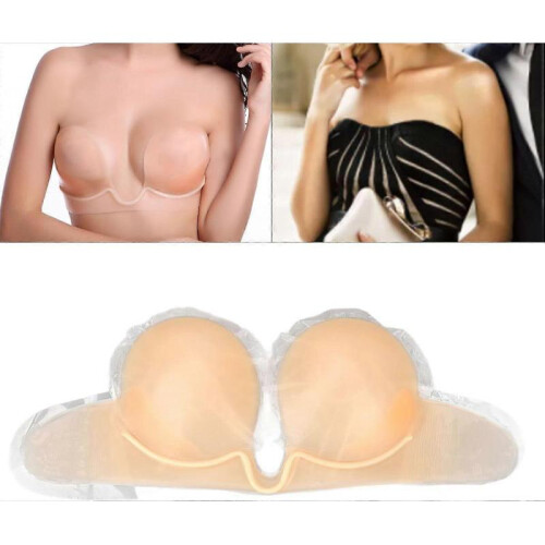 2025 Latest Model  Adhesive Bra Push Up, Silicone Strapless Bra Backless 1