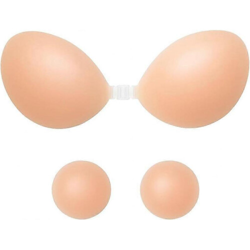 2025 Latest Model  Sticky Bra, Adhesive Strapless with Nipple Covers, Silcone