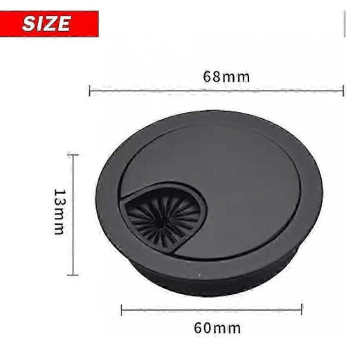 Computer Grommet 60mm, 4pcs Metal Cable Grommet, Desk Table Grommet 1