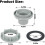 High quality brand new  Pool Hose Connector Threaded Inlet Strainer Connector 2