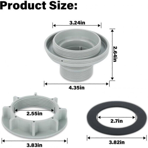 High quality brand new  Pool Hose Connector Threaded Inlet Strainer Connector 1