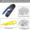 Rj45 Crimp Tool Set All-in- Stripper with 50 Pc Cat6 Pass Through Connectors 50 3