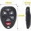 Key Fob Replacement Fits for 2007 2008 2009 2010 2011 2012 2013 2014 Chevy 5