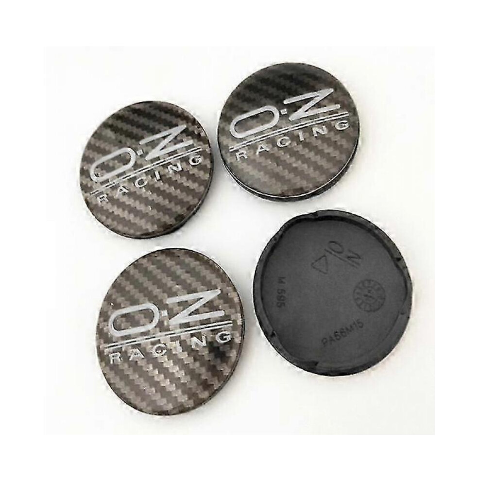 (4x62 Black Carbon)4pcs 62mm Car Wheel Center Hub Caps For OZ Racing M595 O.Z Alloy Auto Wheel Rim Center Hub Cap Cover 62 58 shry