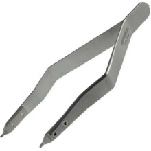 Bergeon 7825 Metal Band Clasp Pliers Spring Bar Grain Pliers Stainless Steel Ergonomic Watch Maker Tool, Silver