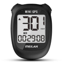 (Black) MEILAN M3 Mini GPS Bicycle Computer Cycling Computer IPX5 Waterproof Smart Speedometer with 1.7 inch Display Screen