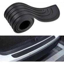 (104cm*9cm) Car Rear Bumper Protector, Universal Flexible Rubber Bumper Guard Protector,for Car Pickup SUV Truck - ya
