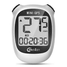 (White) MEILAN M3 Mini GPS Bicycle Computer Cycling Computer IPX5 Waterproof Smart Speedometer with 1.7 inch Display Screen