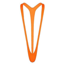 (One Size, Orange) Fluorescence Mankini- Man Stretchy Swimsuit