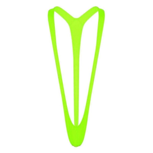 (One Size, Green) Fluorescence Mankini- Man Stretchy Swimsuit