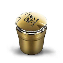 (Gold) Led Light Car Ashtray Creative Car Ashtray For Dodge Journey Caliber Charger Caravan Ram 1500 Stratus Laser Custom Logo Ashtray - Car Ashtray