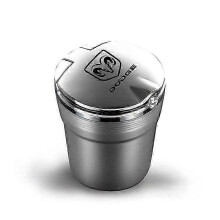 (Silver) Led Light Car Ashtray Creative Car Ashtray For Dodge Journey Caliber Charger Caravan Ram 1500 Stratus Laser Custom Logo Ashtray - Car Ashtray