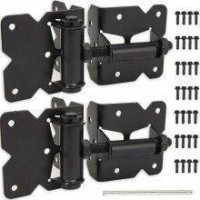 2025 Latest Model Gate Hinges Heavy Duty, Self Closing Gate Hinges for Woon Fences 2 Pack, Fence