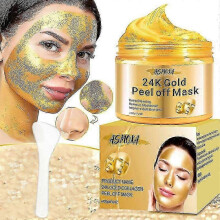 (3pcs) 24k Gold Peel Off Mask, 24k Gold Face Mask, Anti-wrinkle Anti Ageing Face Mask, Skin Firming & Rejuvenating For Radiant Face Masks