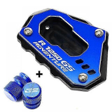 (R1250GS Blue) For BMW R1200GS R1250GS R 1200 1250 GS ENTURE LC GSA 2021 Motorcycle Accessories Kickstand Side Stand Enlarger Pad