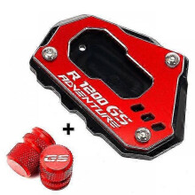 (R1200GS Red) For BMW R1200GS R1250GS R 1200 1250 GS ENTURE LC GSA 2021 Motorcycle Accessories Kickstand Side Stand Enlarger Pad