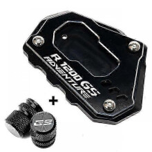 (R1200GS Black) For BMW R1200GS R1250GS R 1200 1250 GS ENTURE LC GSA 2021 Motorcycle Accessories Kickstand Side Stand Enlarger Pad