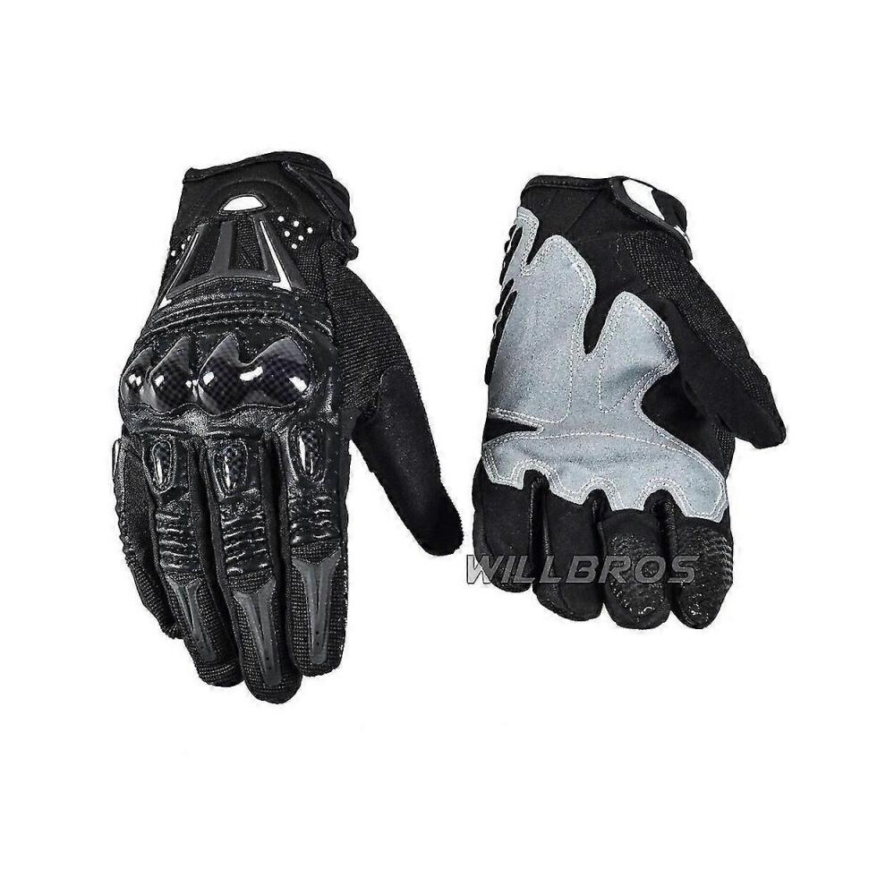 (XL,Black)Delicate Fox Bomber Gloves Mountain Bicycle Off-road Guantes Enduro Motocross Moto Cross Riding Cycling Black Green Luvas Mens