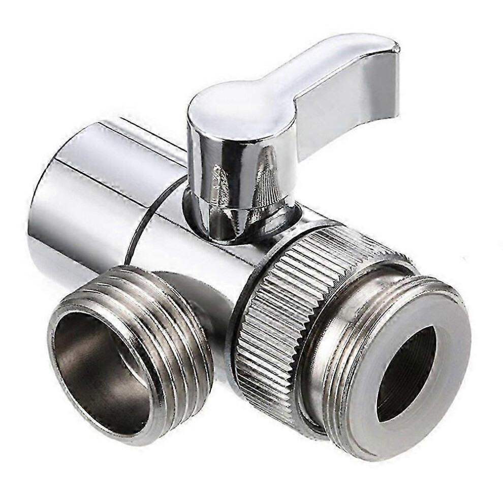 (As Show, One Size) 3 -Way Universal Adapter Shower Head Diverter Valve Hand Shower Faucet Valve Adapter Bathtub Shower Diverter Valve 5031614149361