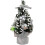 (As show, One size) 20cm Miniature Christmas Tree - Decoration, Mini Artificial Christmas Tree (Silver) 1
