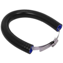 (Black, One size) Exhaust Protector Ring Falling Resistant - Soft, Anti-Hot, Scratchproof for Motorcycles