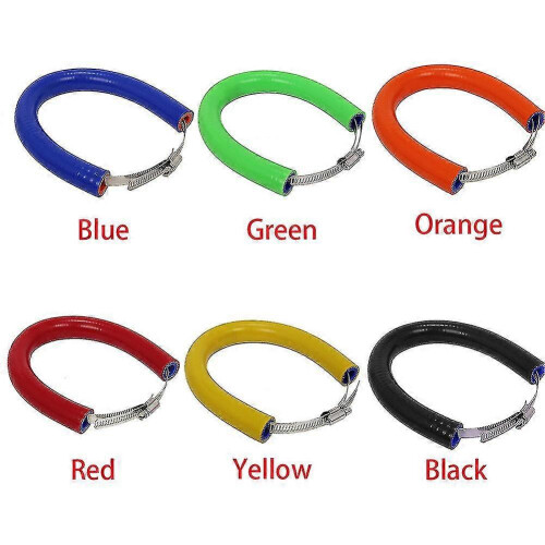 (Black, One size) Exhaust Protector Ring Falling Resistant - Soft, Anti-Hot, Scratchproof for Motorcycles 1