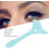 (Blue, One size) Silicone Eyeliner Tool - Reusable Eyeliner Stencils Aid Tool (Multifunctional) 2