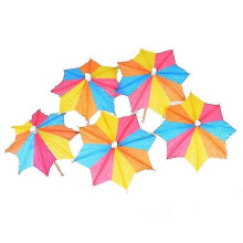 (As show, One size) 144pcs Drink Umbrella Mix Color - Cocktail Decoration Paper Umbrella for Party Birthday