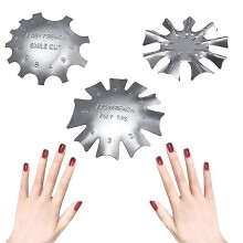 (As show, One size) Technischer Index:Projekttyp: VorlageMaterial: EdelstahlGre: A Durchmesser 5,6 cm, B Durchmesser 6,8 cm, C Durchmesser 7,4 cmSilber-Menge: 3 StckDas P